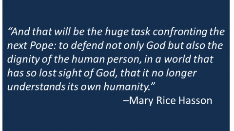 Mary Rice Hasson - Pope Resignation