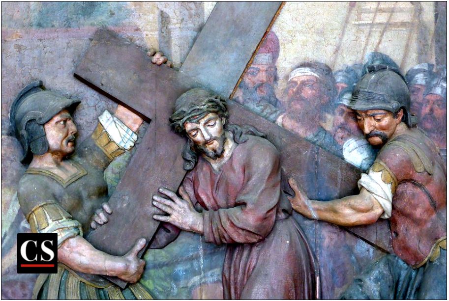 Good Friday, cross, belly aching