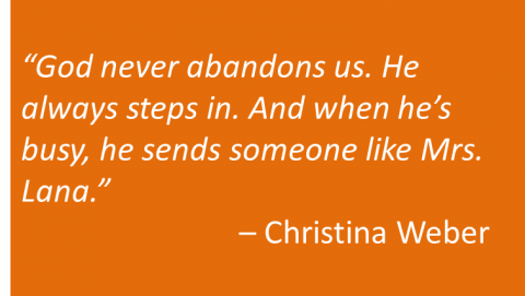 Christina Weber - Mrs. Lana