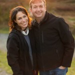 tom and kari outside