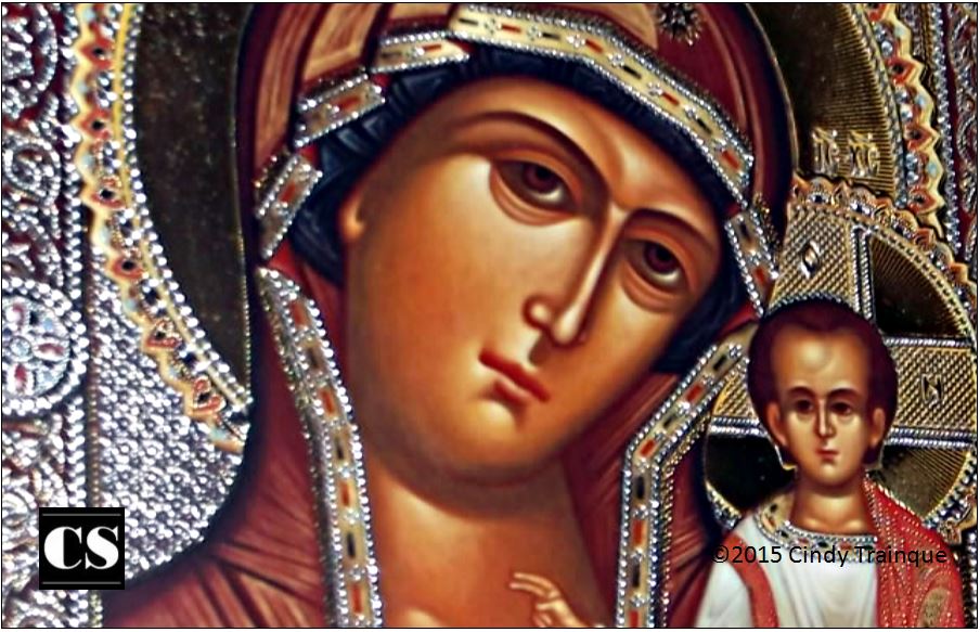 icon, mary, jesus, infant