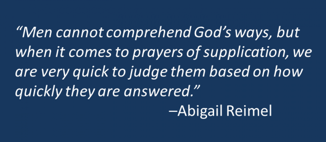 Abigail Reimel - Prayer