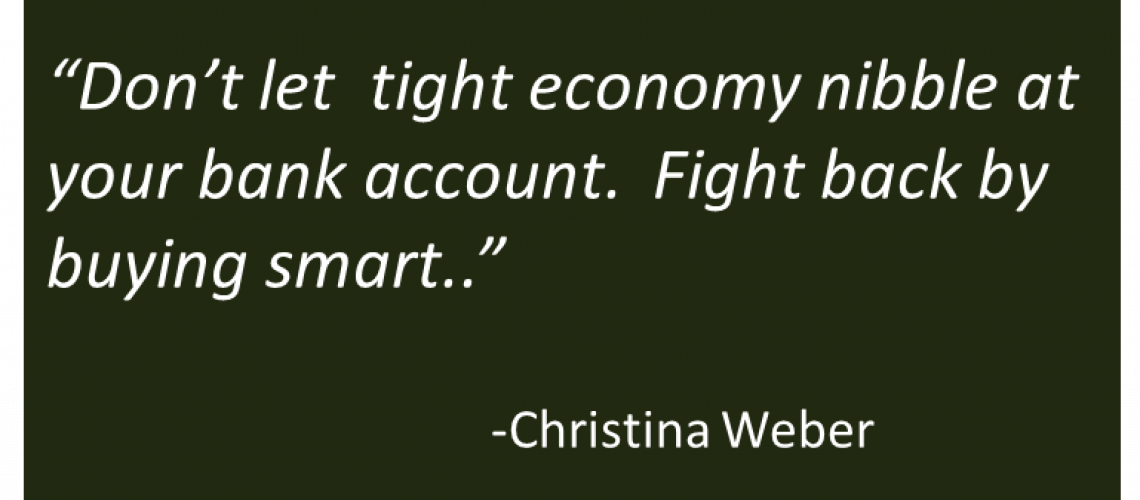 Christina Weber - Tough Economy