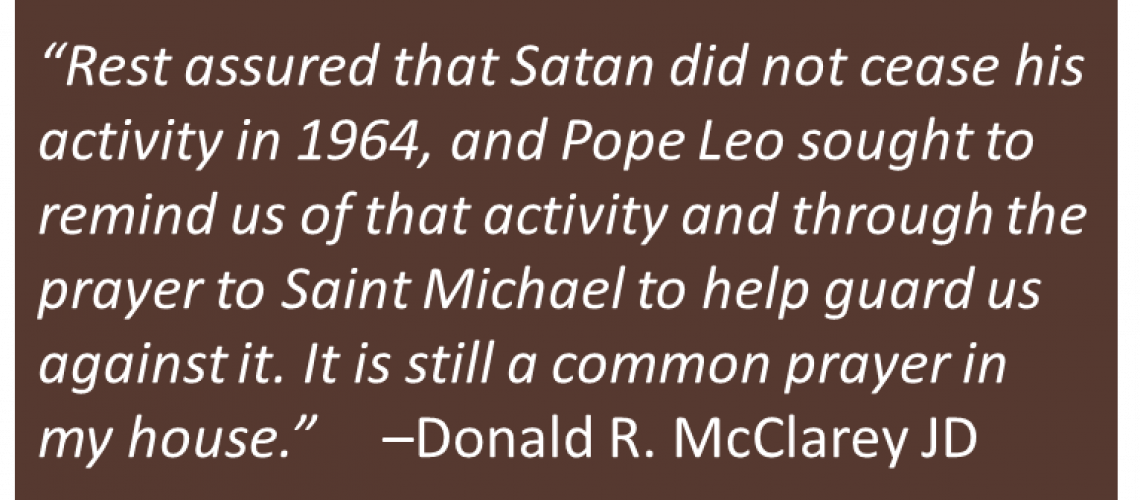 Donald McClarey - Saint Michael