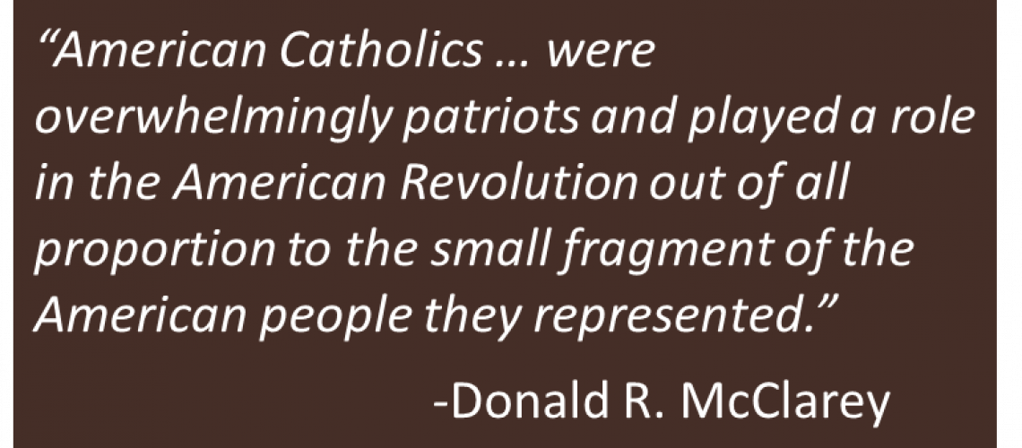 Donald R. McClarey - Catholics in American Revolution