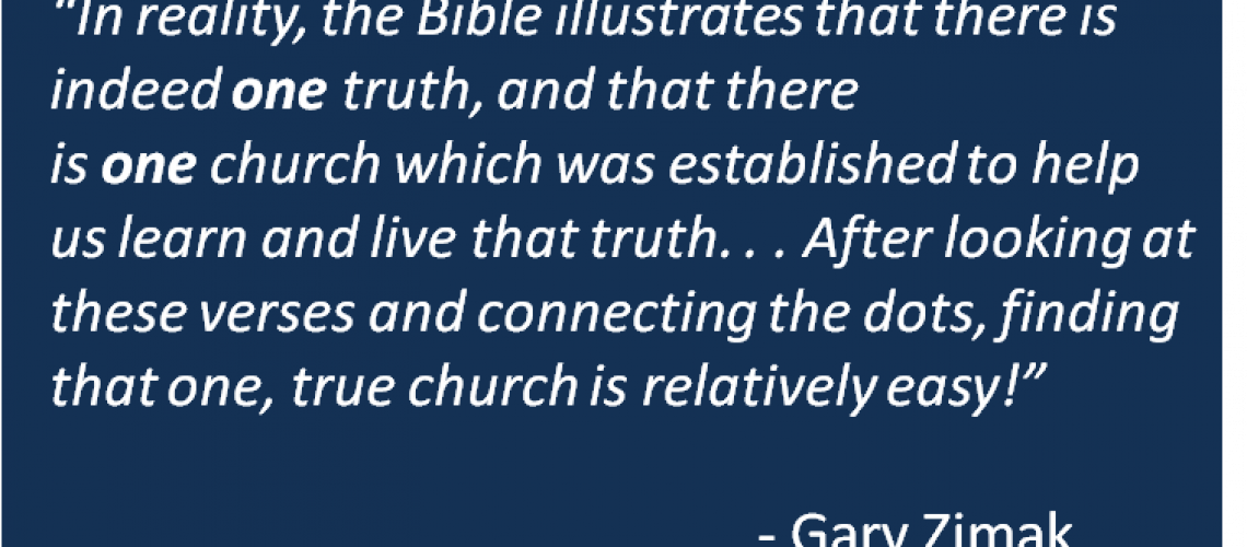 Gary Zimak - One Church