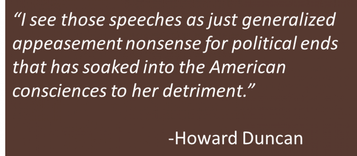 Howard Duncan - Kennedy Speech