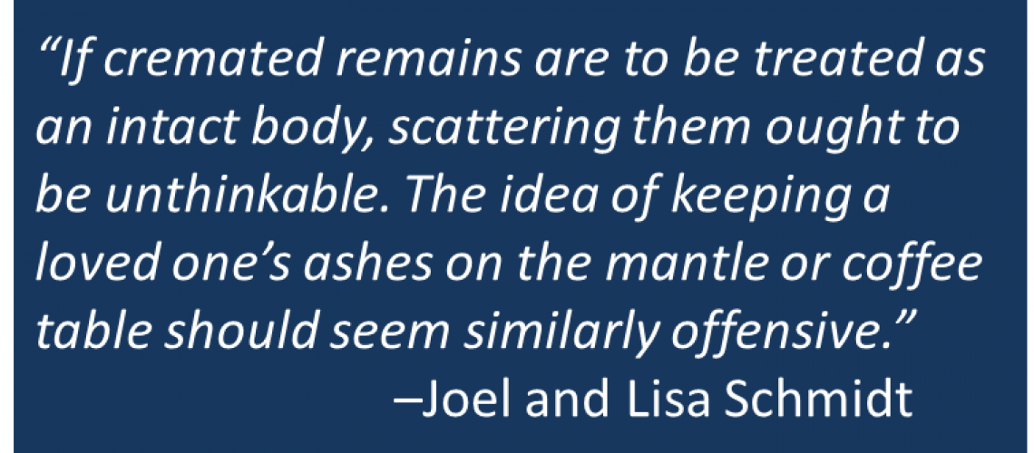 Joel and Lisa Schmidt - Cremation