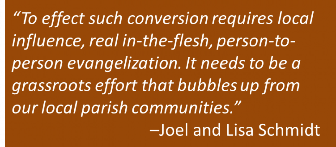Joel and Lisa Schmidt - Parish Change