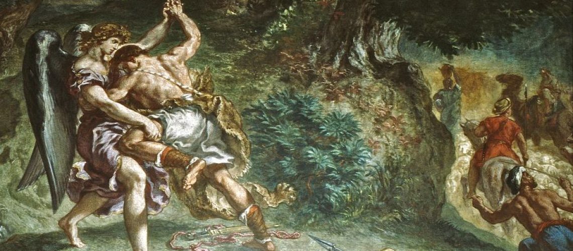 Kampf_Jakobs_mit_dem_Engel_-_Fresko_von_Delacroix_(M7000AF2010)