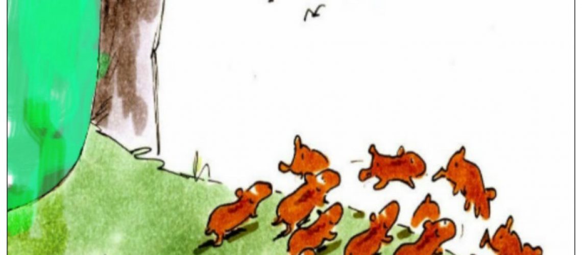 Suicidal Lemmings Marching to the Sea
(adapted from Wikimedia Commons,