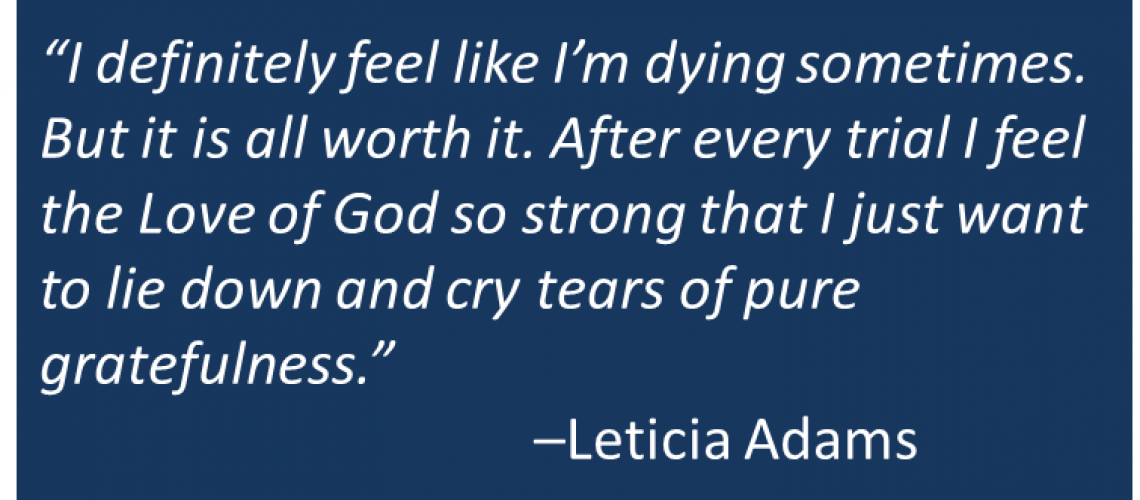 Leticia Adams - Dying to Self