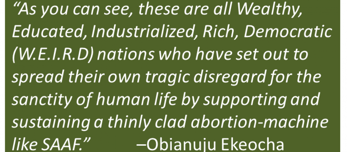 Obianuju Ekeocha - SAAF