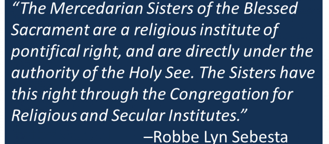 Robbe Lyn Sebesta - Mercedarian Sisters