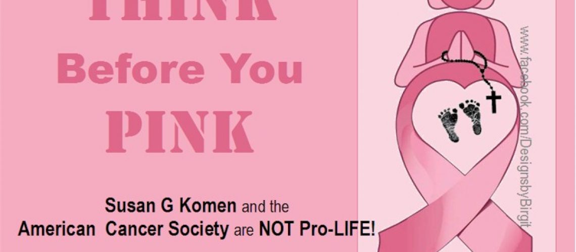 Breast Cancer - Think Before You Pink!