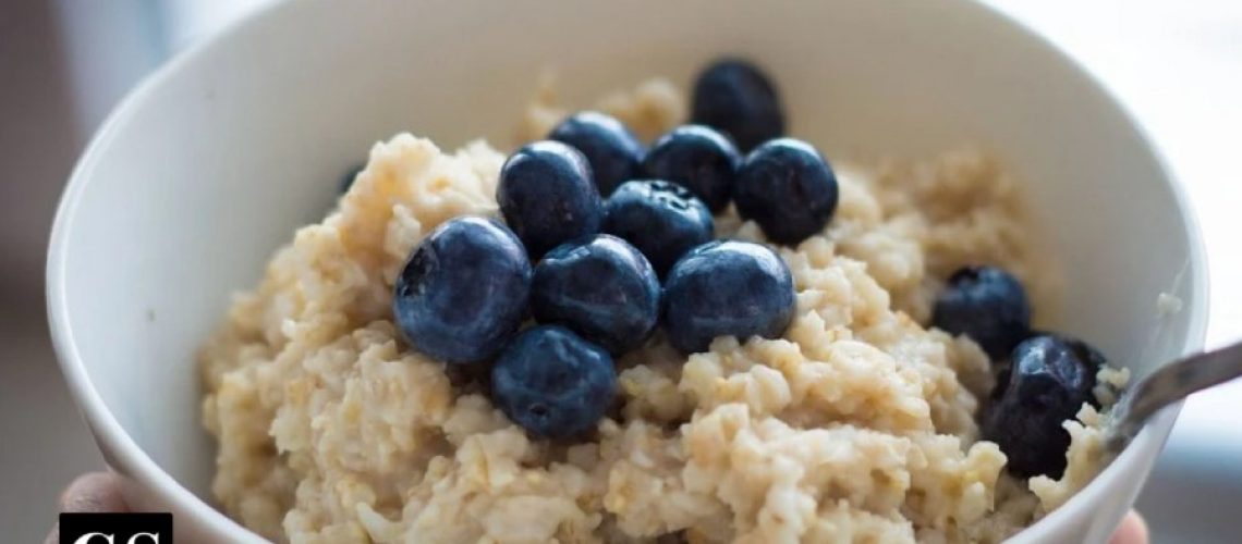 blueberries, cereal, breakfast