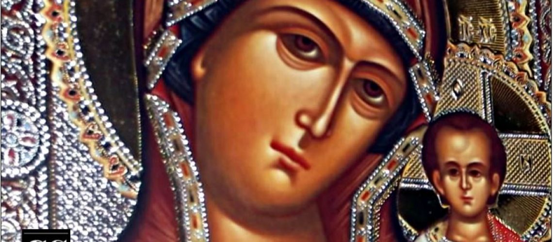 icon, mary, jesus, infant