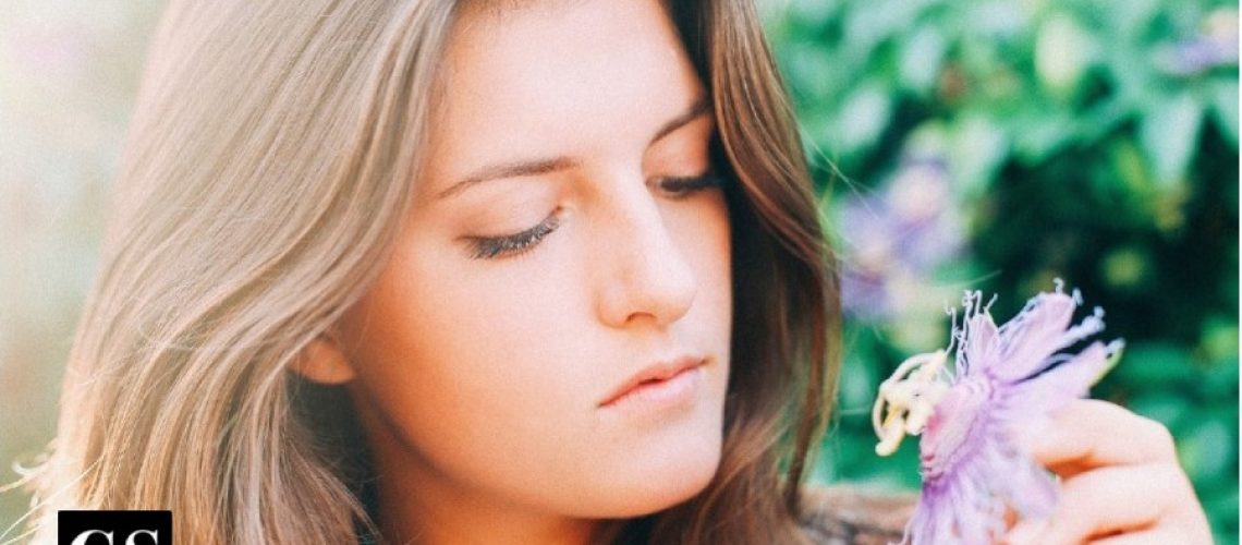 garden, spiritual garden, woman, flower, passion flower